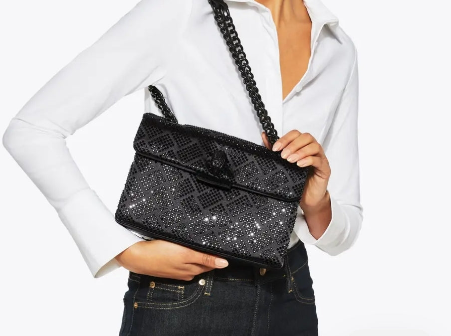 Kurt Geiger Inspired Rhinestone Crossbody Bag