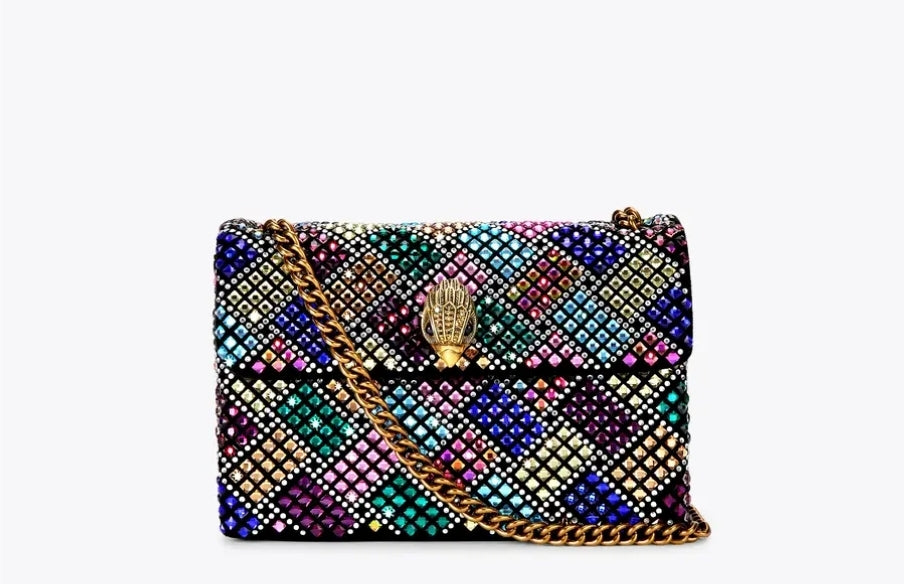 Kurt Geiger Inspired Rhinestone Crossbody Bag