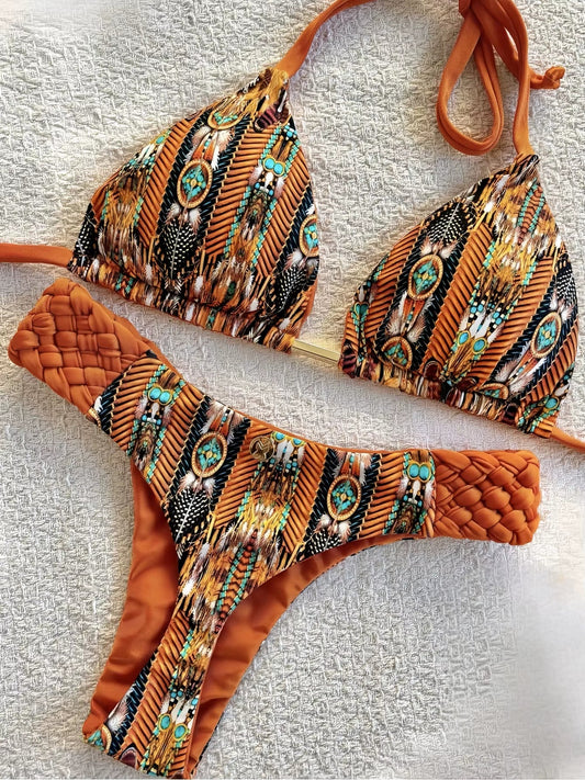 Elegant Edge String Thong Bikini